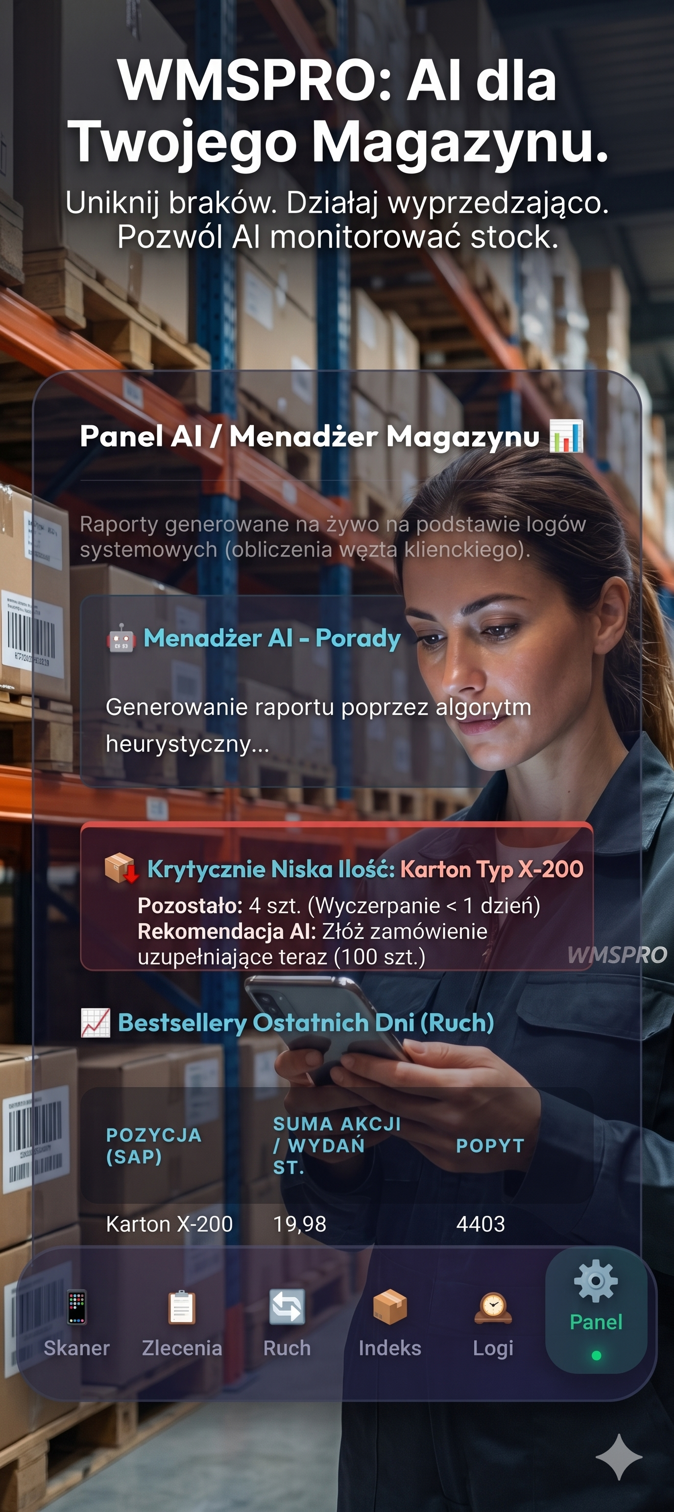 Panel AI WMS PRO